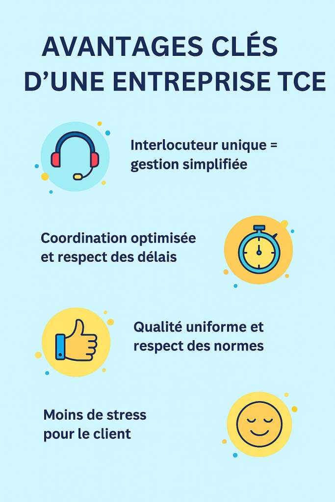 avantages d'une entreprise tous corps d'état